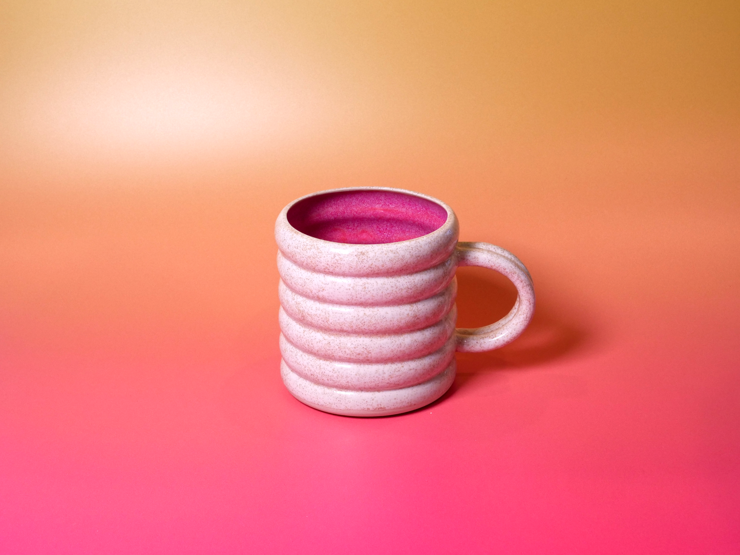 Horchata & Rose Bubble Mug — 18 oz (with Reinforced Handle)
