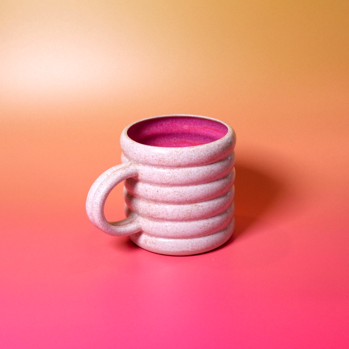 Horchata & Rose Bubble Mug — 18 oz (with Reinforced Handle)