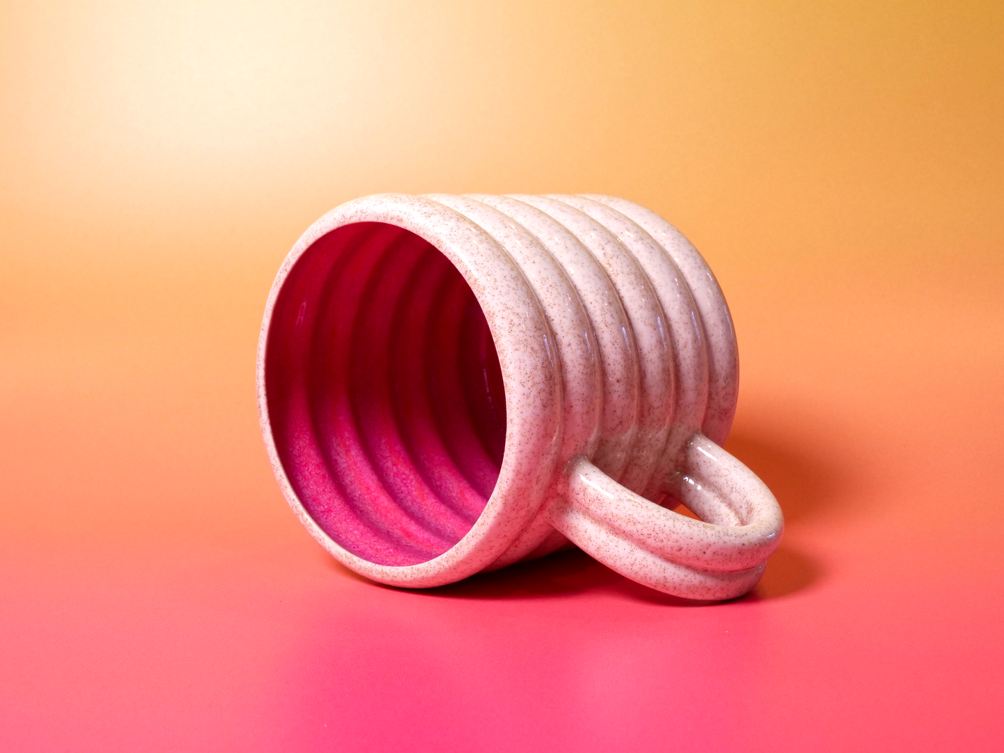 Horchata & Rose Bubble Mug — 18 oz (with Reinforced Handle)