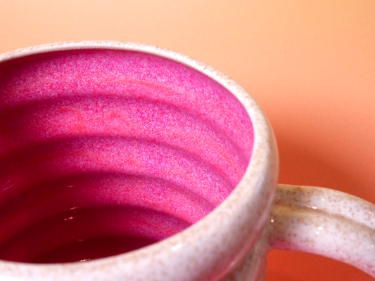 Horchata & Rose Bubble Mug — 18 oz (with Reinforced Handle)