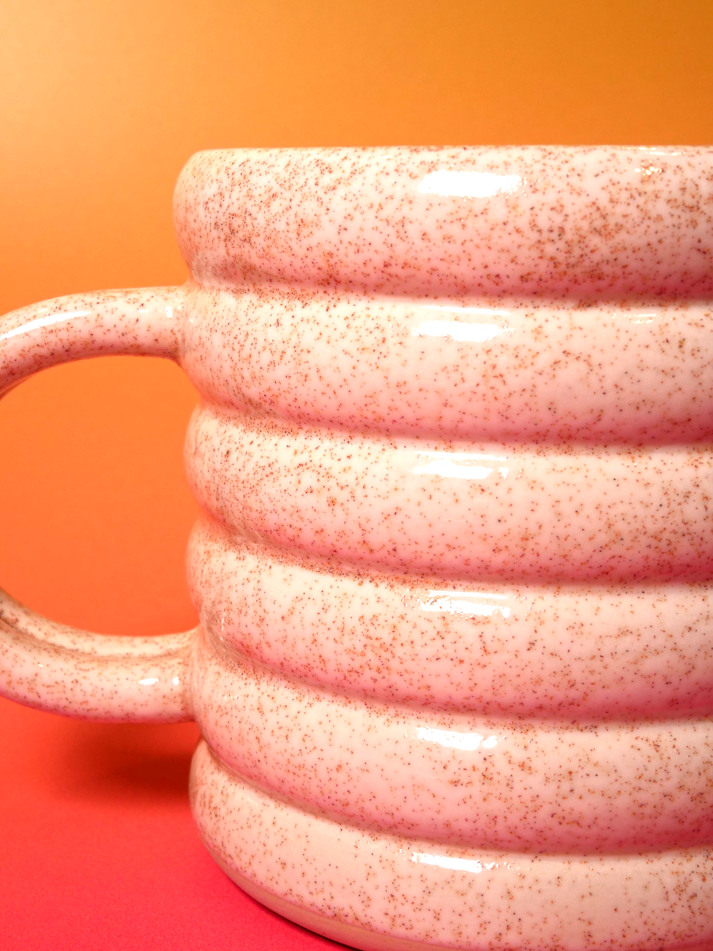 Horchata & Rose Bubble Mug — 18 oz (with Reinforced Handle)