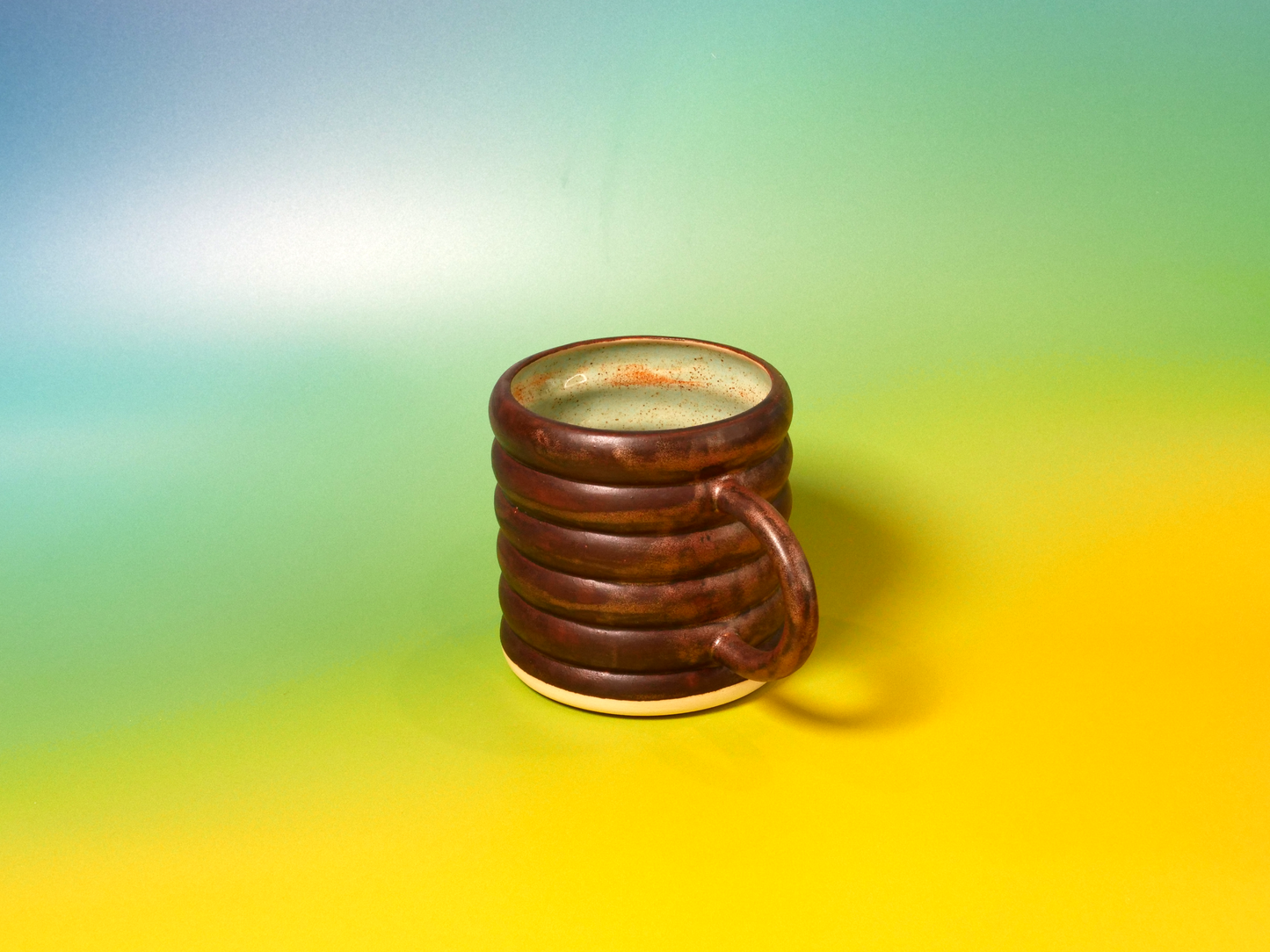 Bronze & Pistachio Bubble Mug — 18 oz (#1)